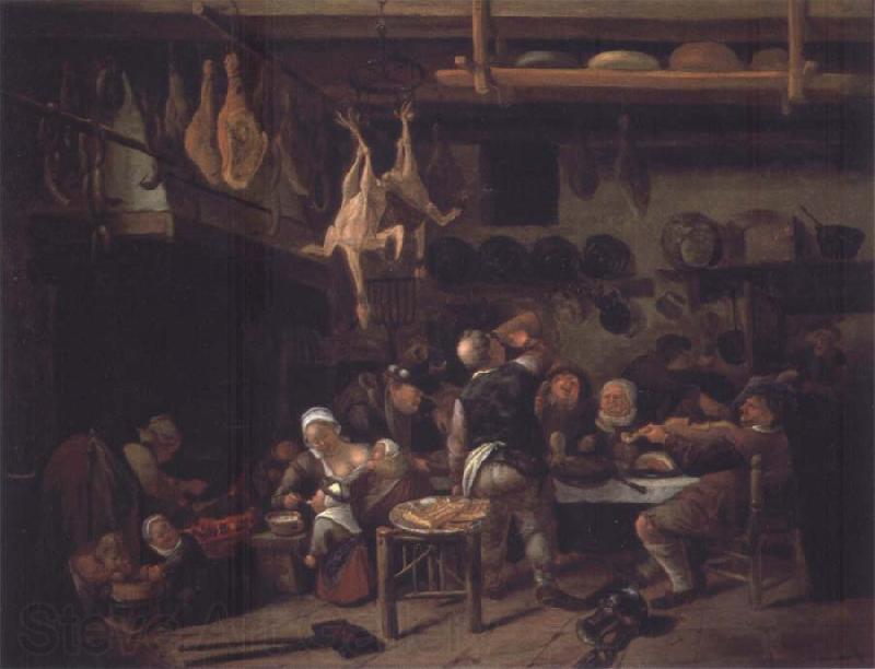 Jan Steen The Fat Kitchen France oil painting art